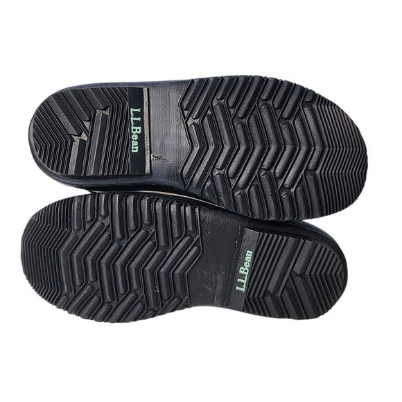 L.L. Bean Womens Suede Duck Winter Snow Boots Lace Up Felt Lined Waterproof 7 M - Picture 8 of 8